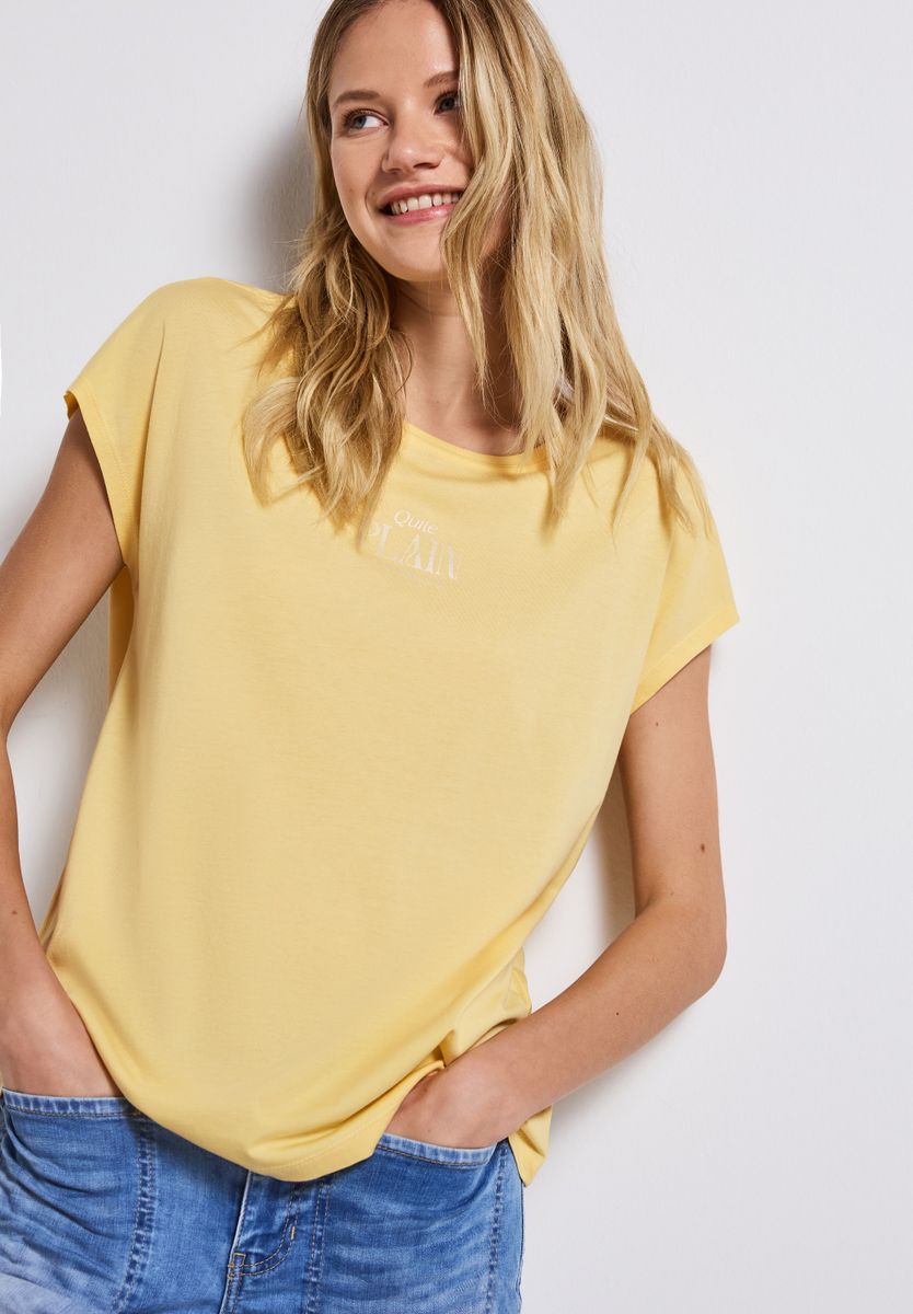 Basic Shirt mit Wording