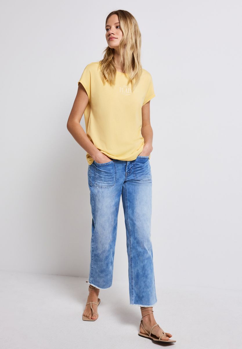 Basic Shirt mit Wording