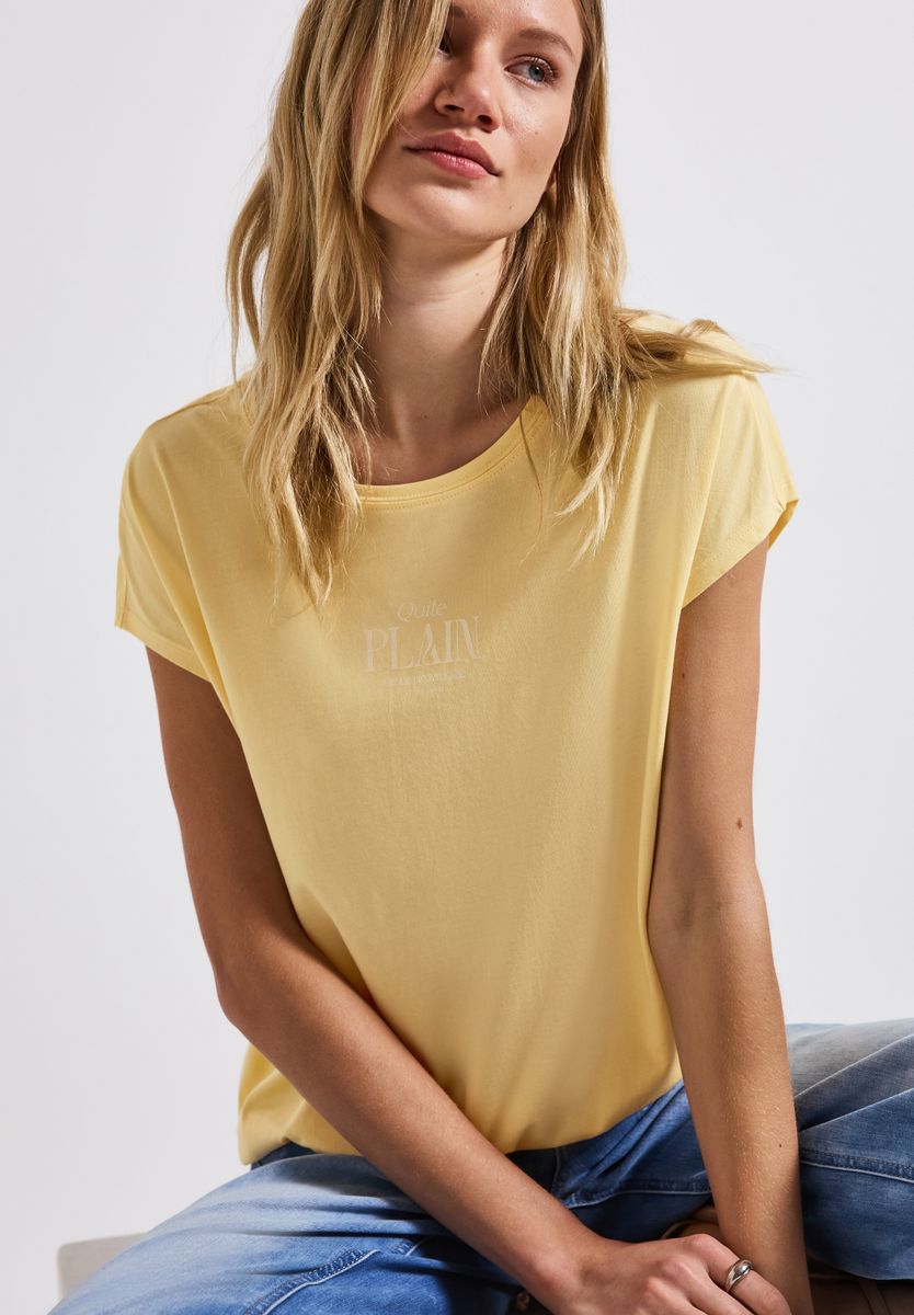Basic Shirt mit Wording