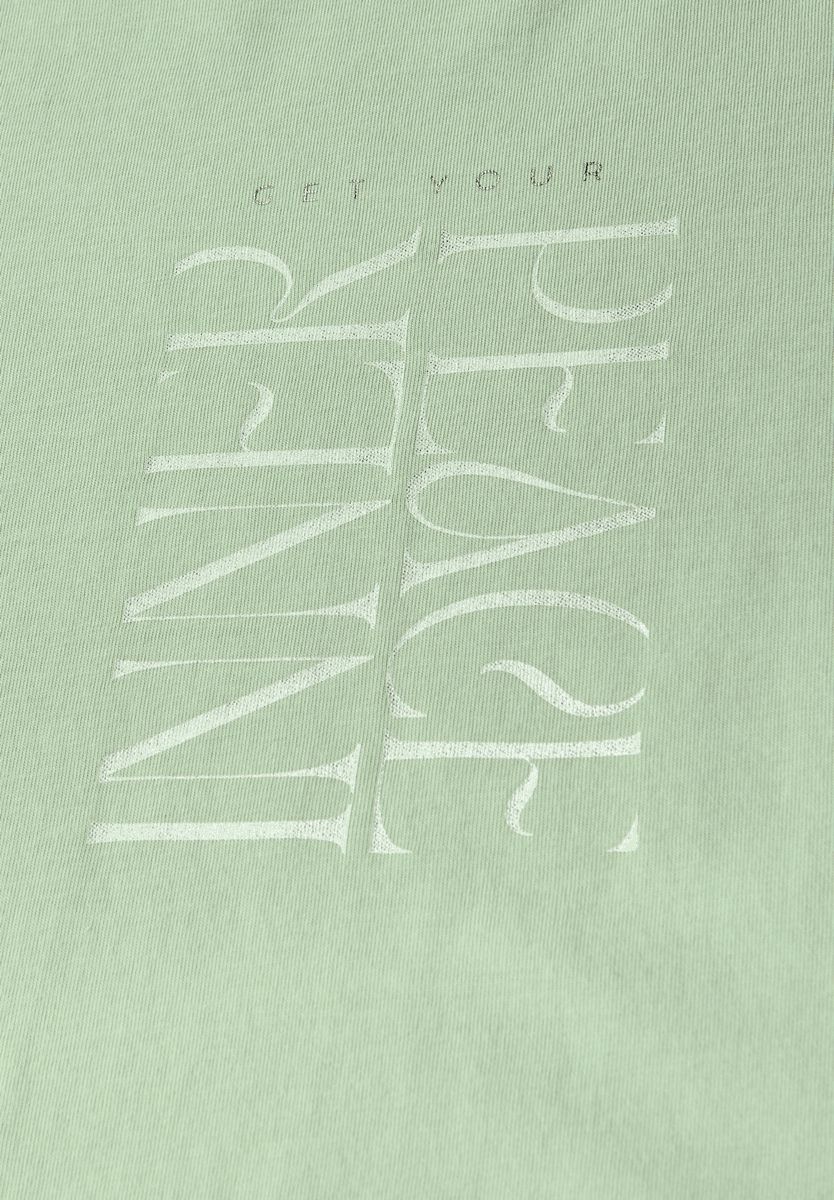 T-Shirt mit Wording Print