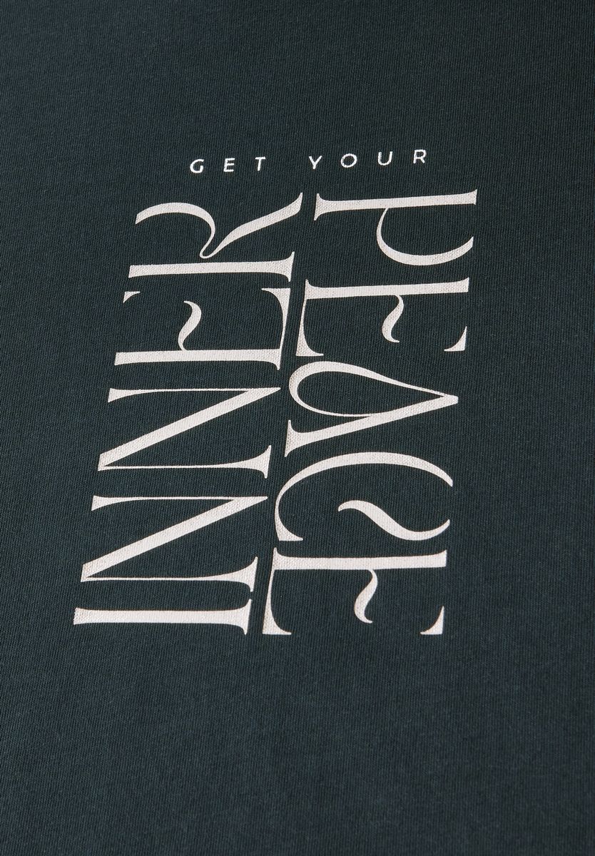 T-Shirt mit Wording Print