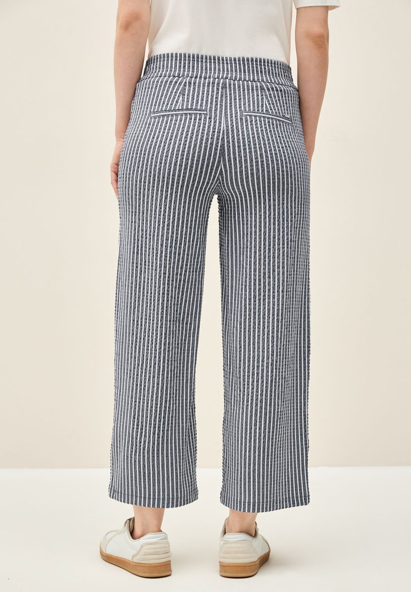 Gestreifte Seersucker Hose