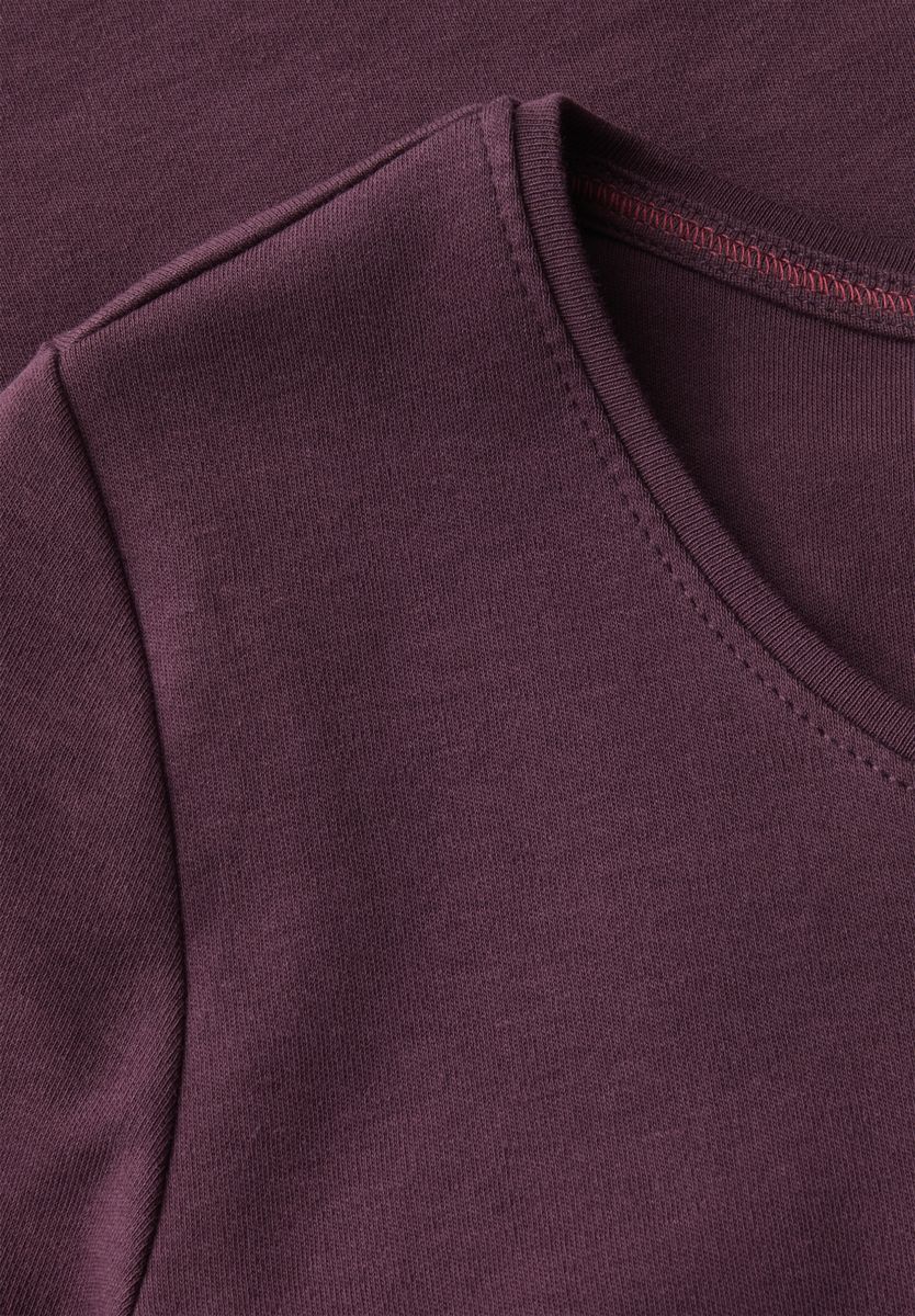 T-Shirt in Unifarbe