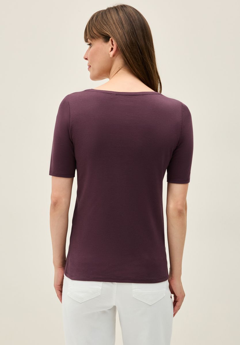 T-Shirt in Unifarbe