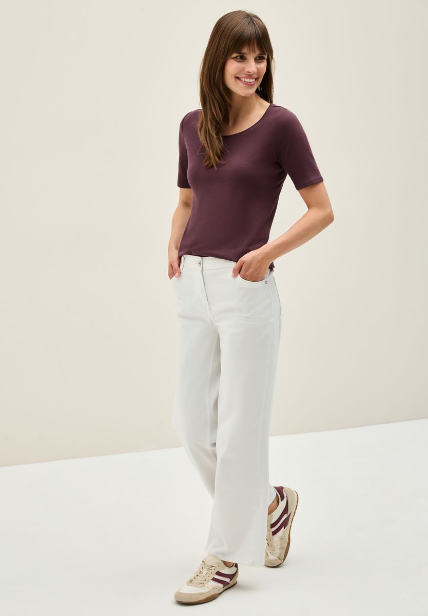 T-Shirt in Unifarbe