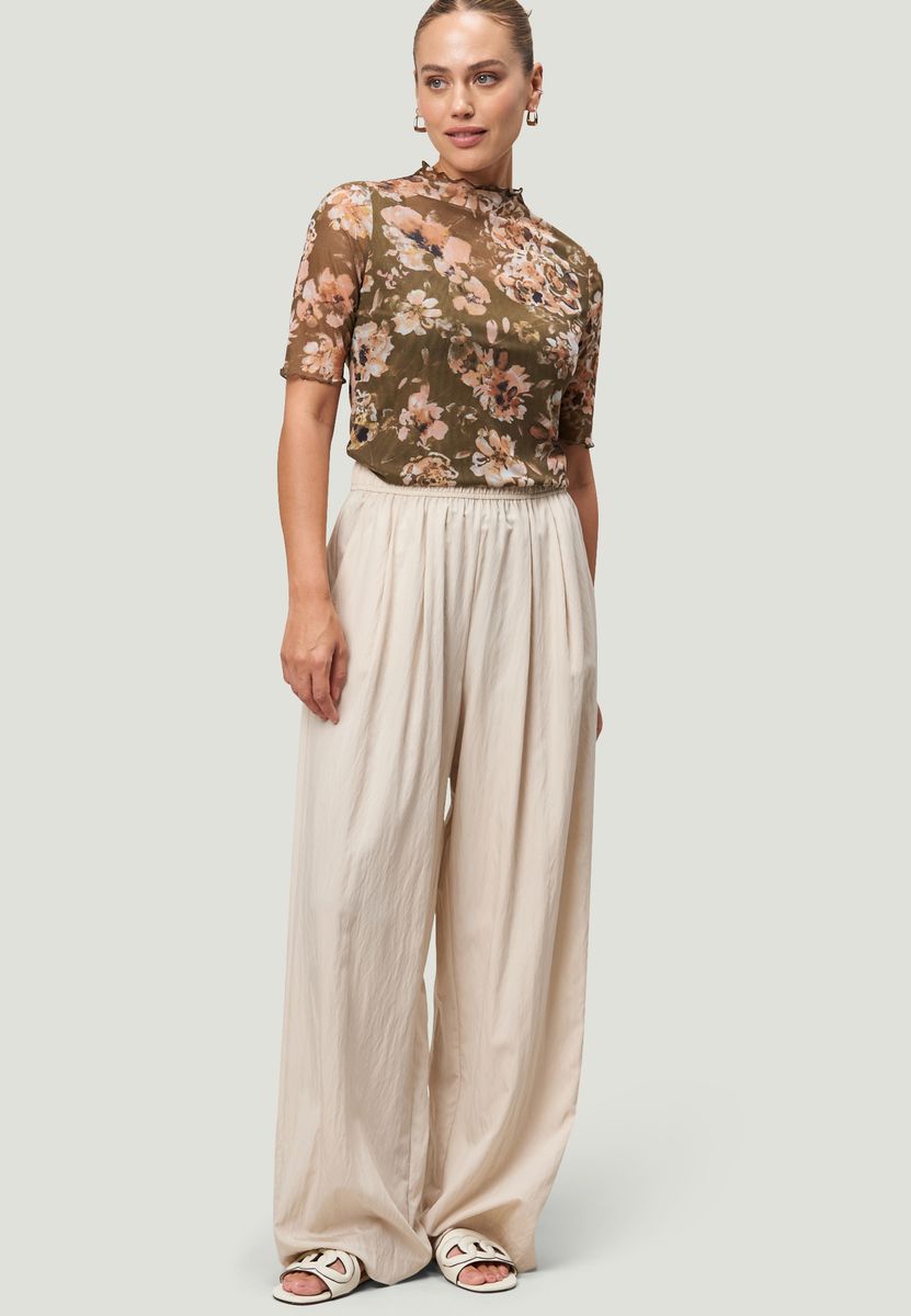 Mesh-Blumen-Shirt