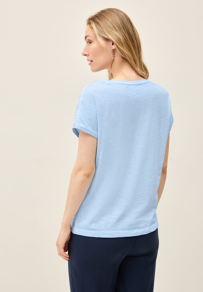 T-Shirt mit Knopfdetail