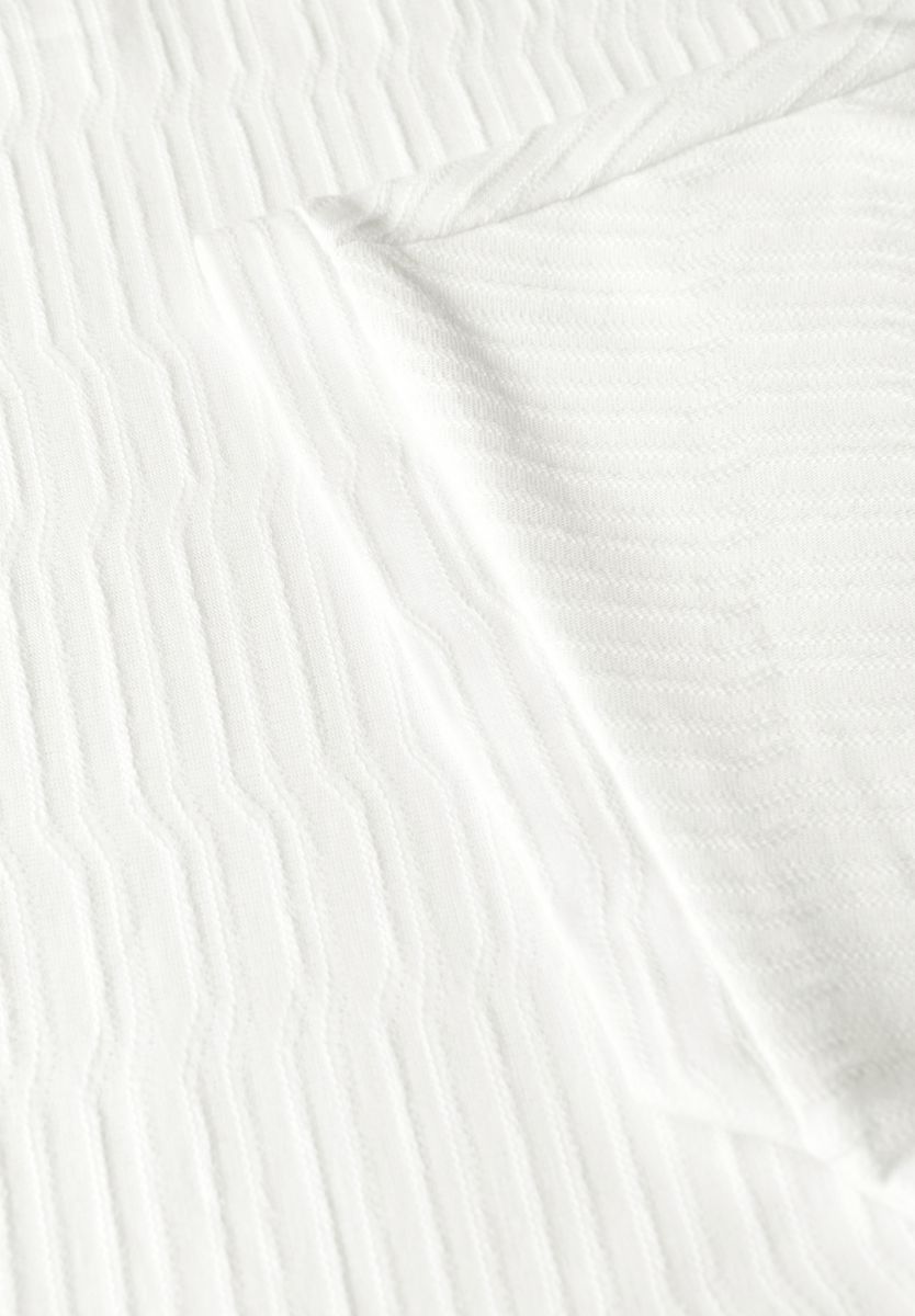 Struktushirt in Unifarbe