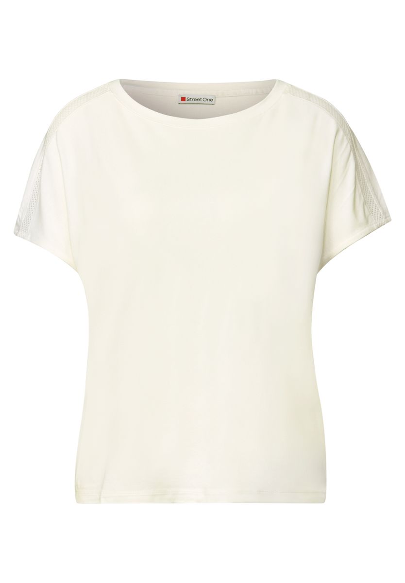 Jersey-Shirt mit Mesh-Detail