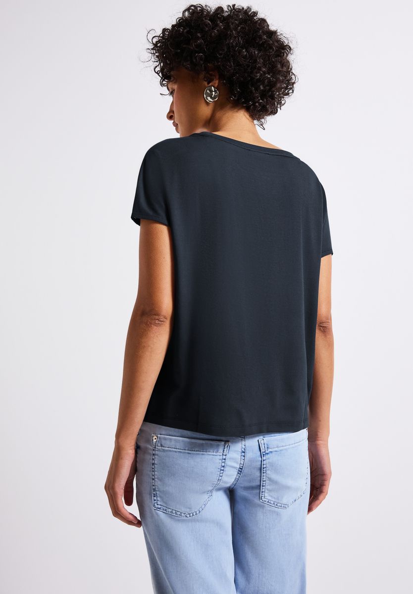 Jersey-Shirt mit Mesh-Detail