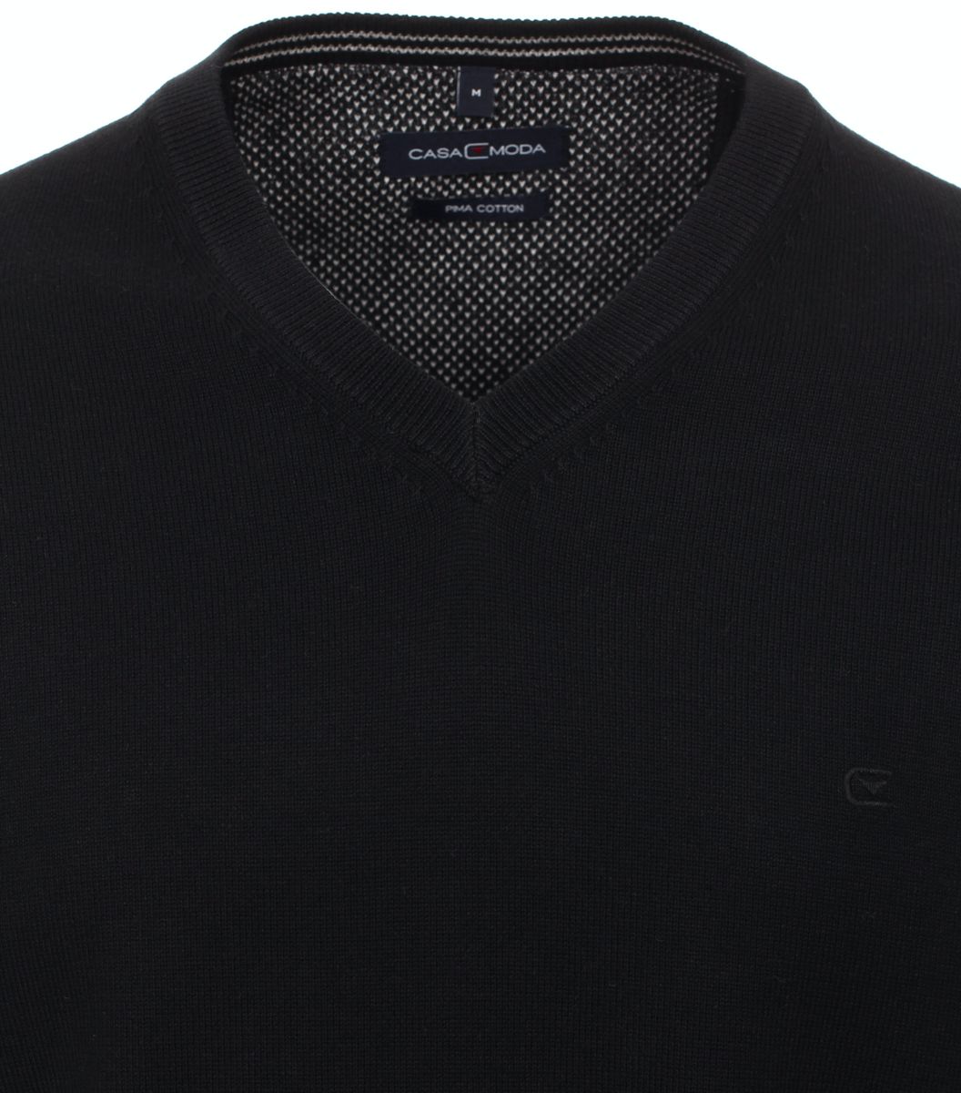 Pullover mit V-Ausschnitt uni 004430