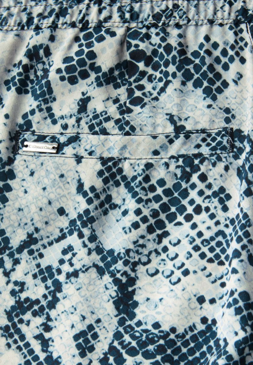 Snake Print Wide Leg Hose