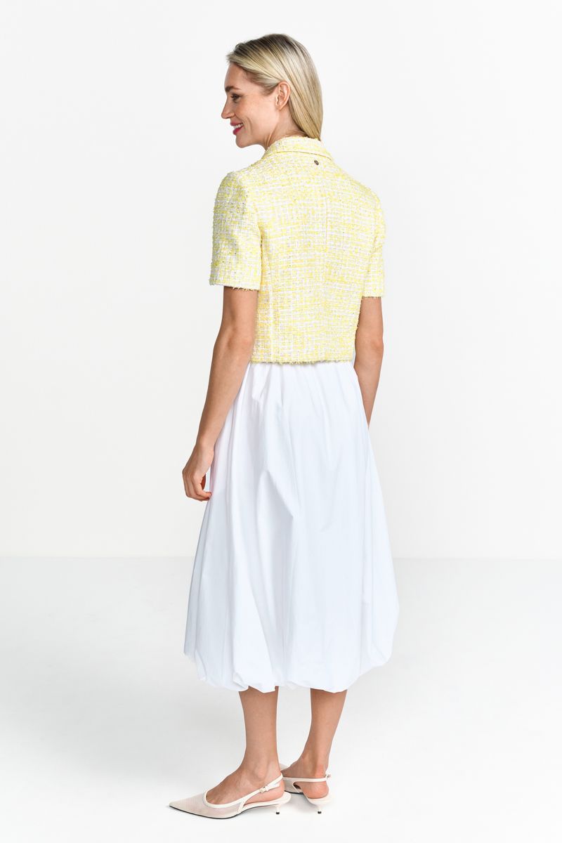 Short leeved boucle blazer