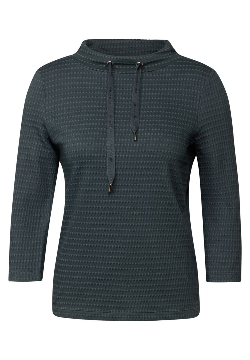 Two-Tone Strukturshirt