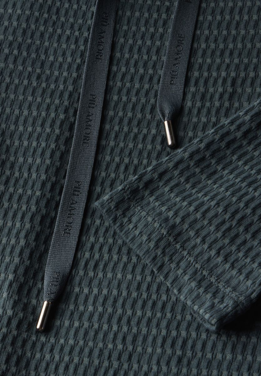 Two-Tone Strukturshirt