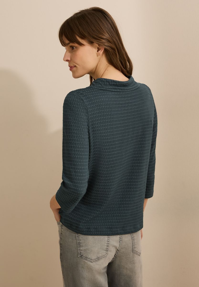 Two-Tone Strukturshirt