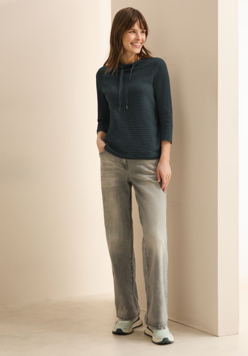 Two-Tone Strukturshirt