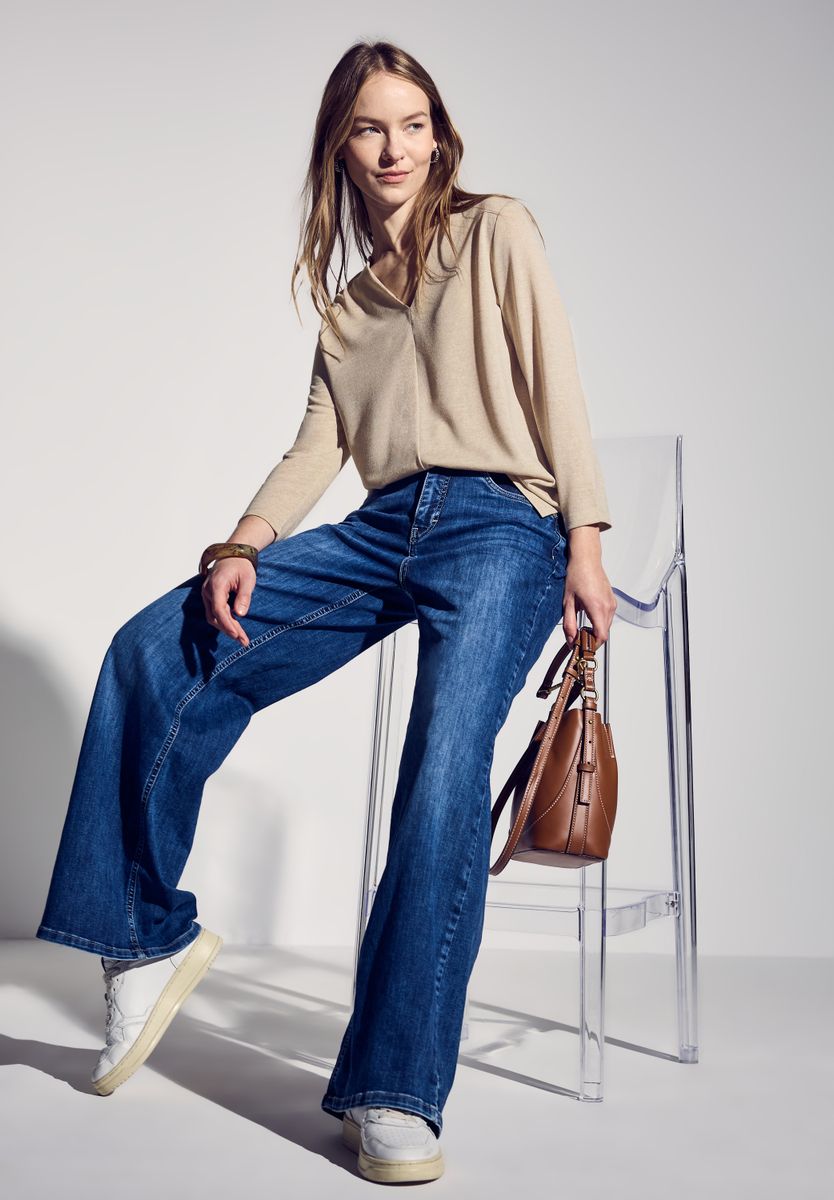 Leinen-Look Shirt