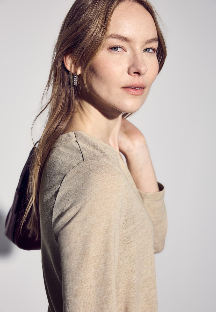 Leinen-Look Shirt