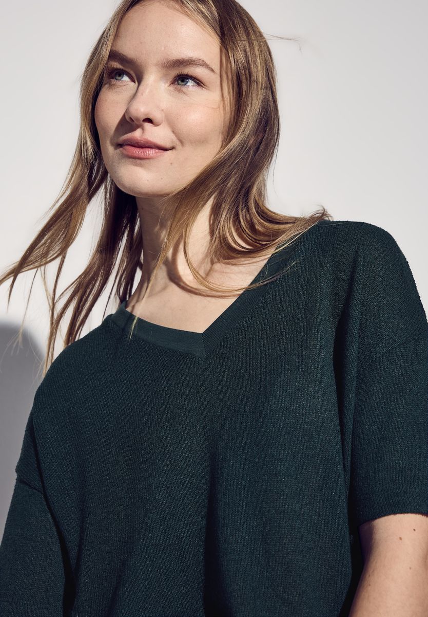 Strick-Look T-Shirt