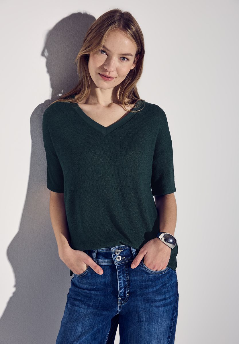 Strick-Look T-Shirt