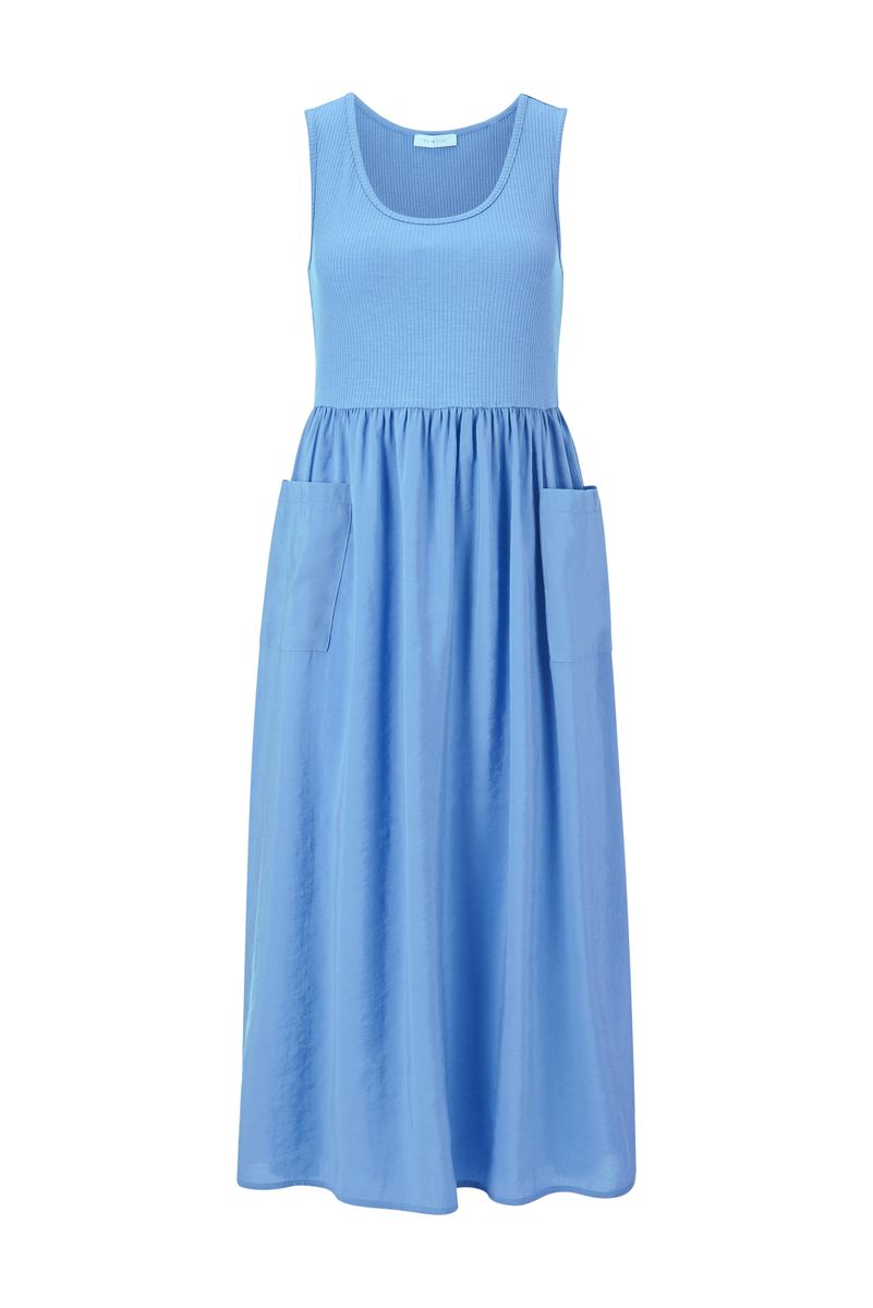 MatMix Dress with Volant Sleeves
