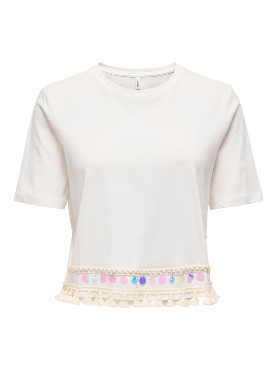 ONLFILIPPA LIFE S/S TASSEL TOP JRS
