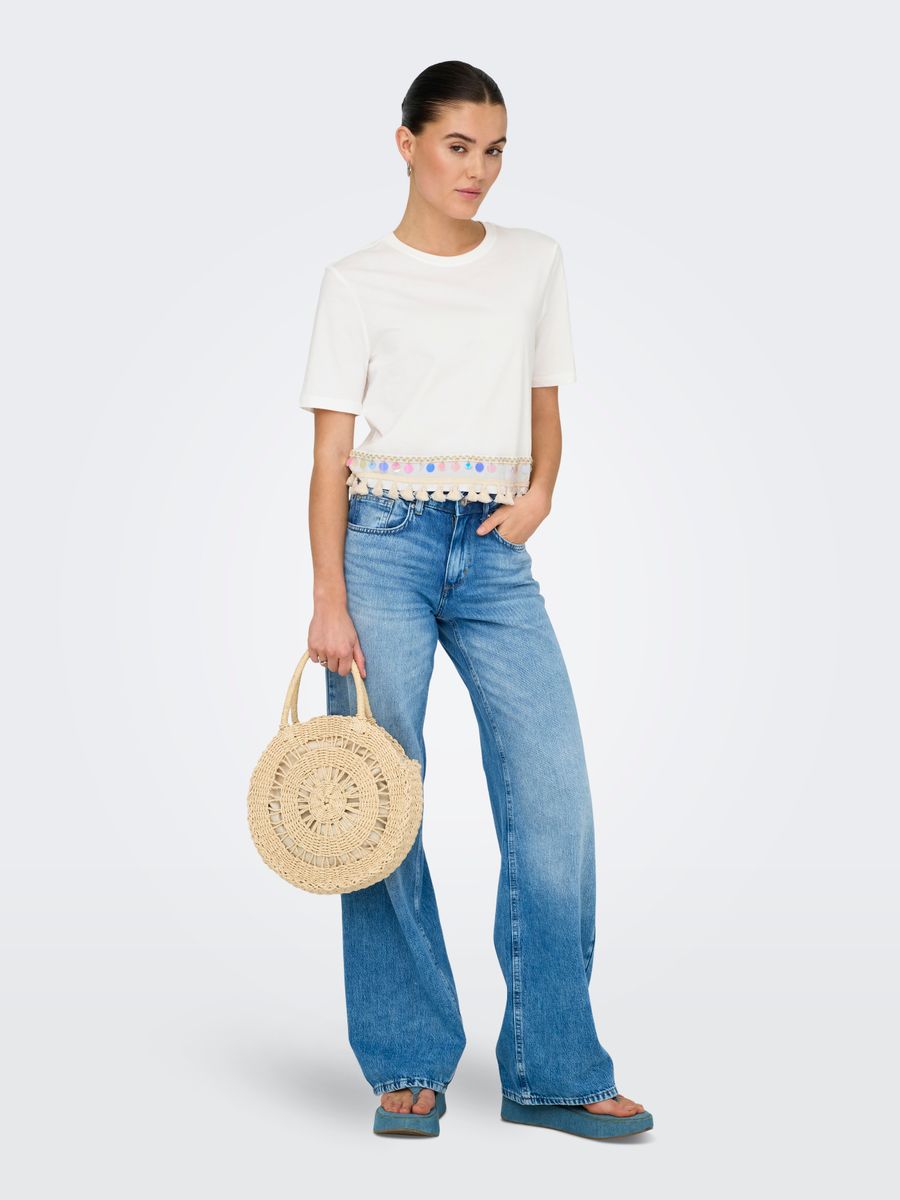 ONLFILIPPA LIFE S/S TASSEL TOP JRS