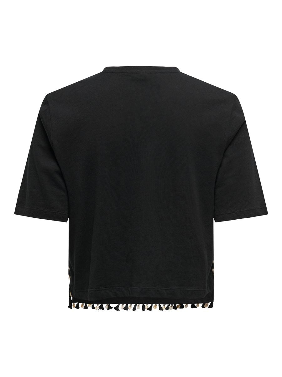 ONLFILIPPA LIFE S/S TASSEL TOP JRS