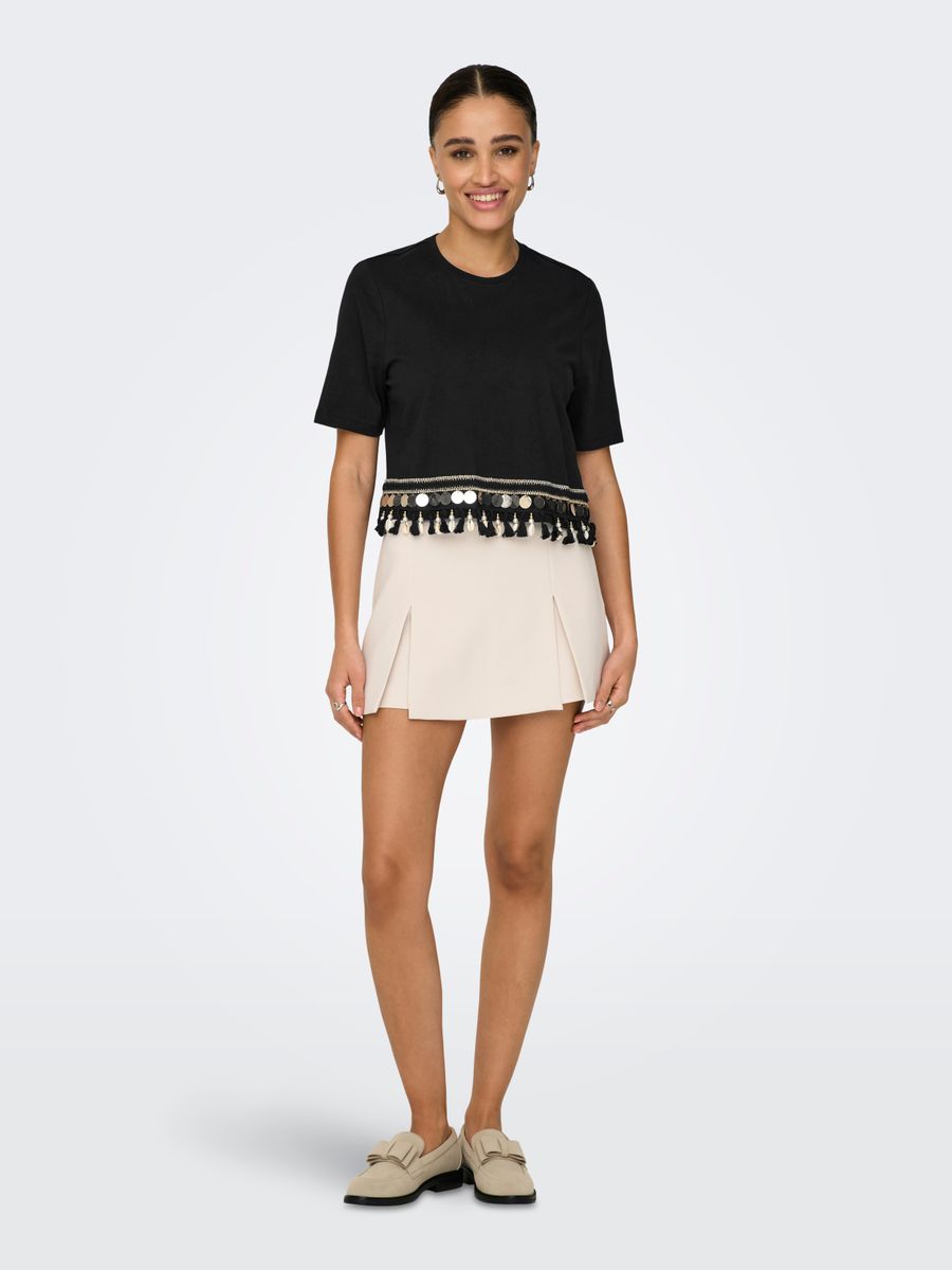ONLFILIPPA LIFE S/S TASSEL TOP JRS