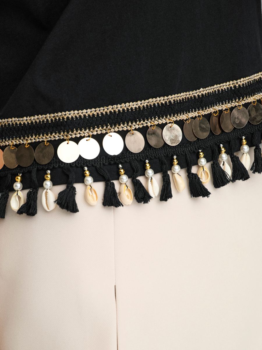ONLFILIPPA LIFE S/S TASSEL TOP JRS