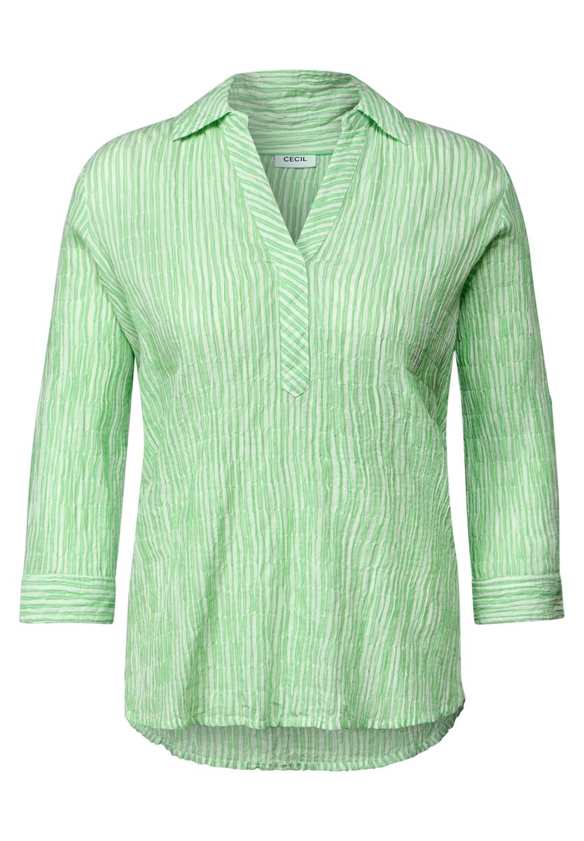 Gestreifte Seersucker Bluse