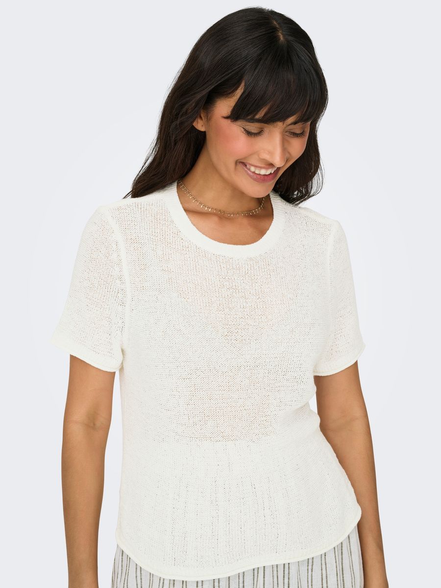 ONLSUNNY S/S PULLOVER KNT NOOS