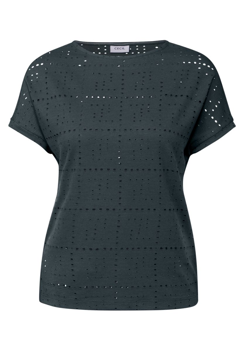 T-Shirt mit Lochmuster