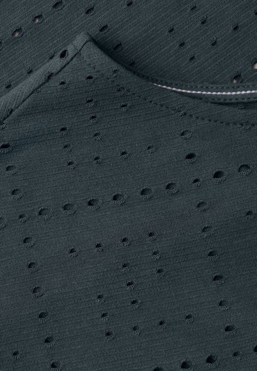 T-Shirt mit Lochmuster