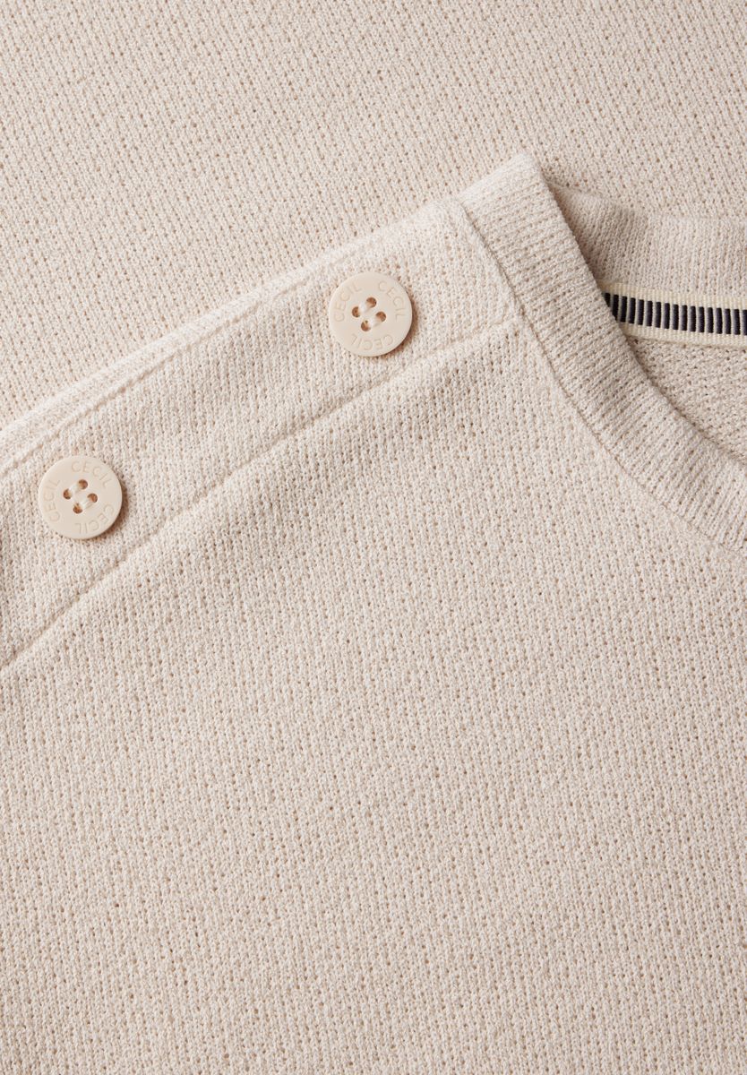 Strukturshirt mit Knöpfen