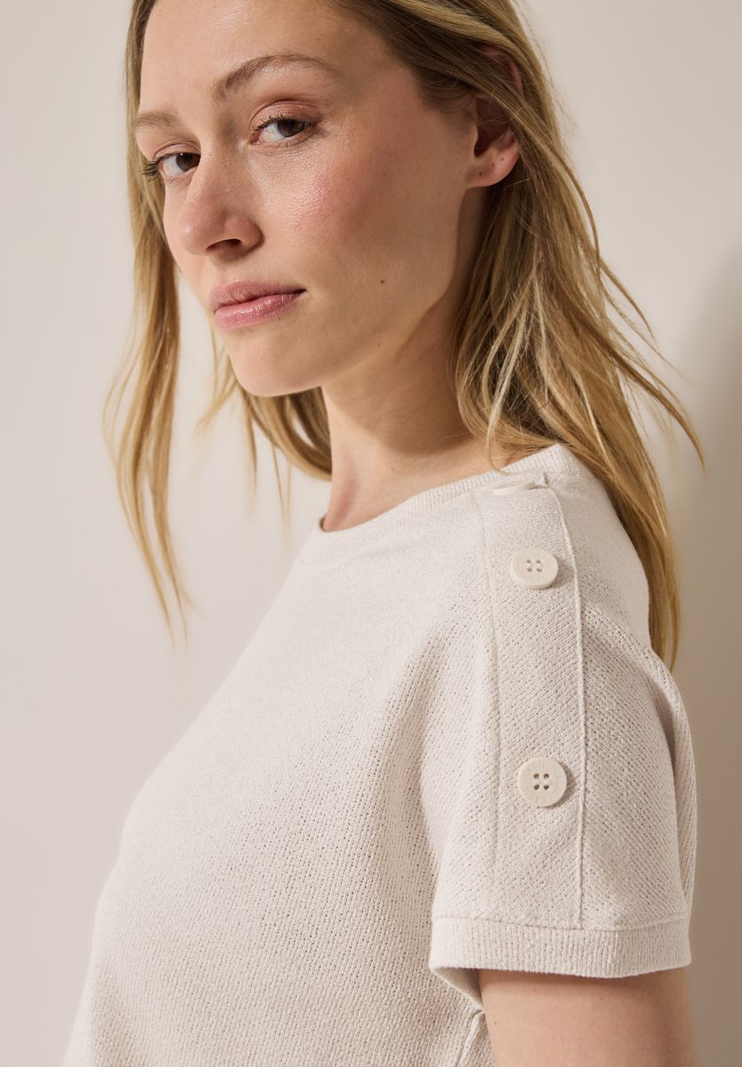 Strukturshirt mit Knöpfen