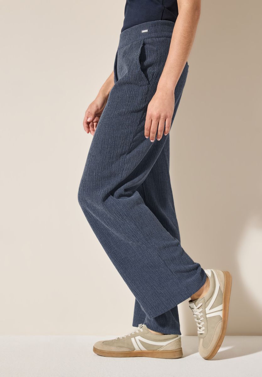 Wide Leg Strukturhose