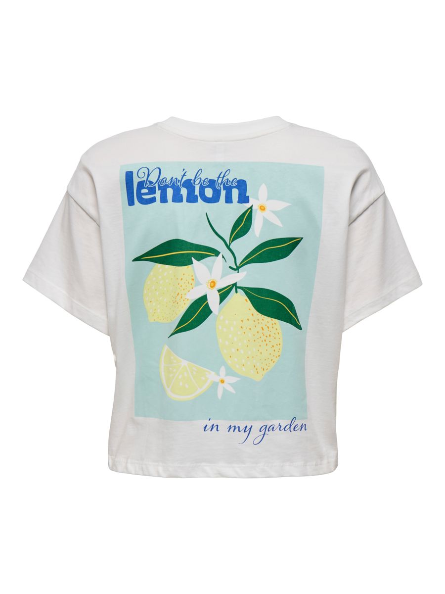 ONLANNBEL LIFE S/S BOXY CROP TEE CS JRS