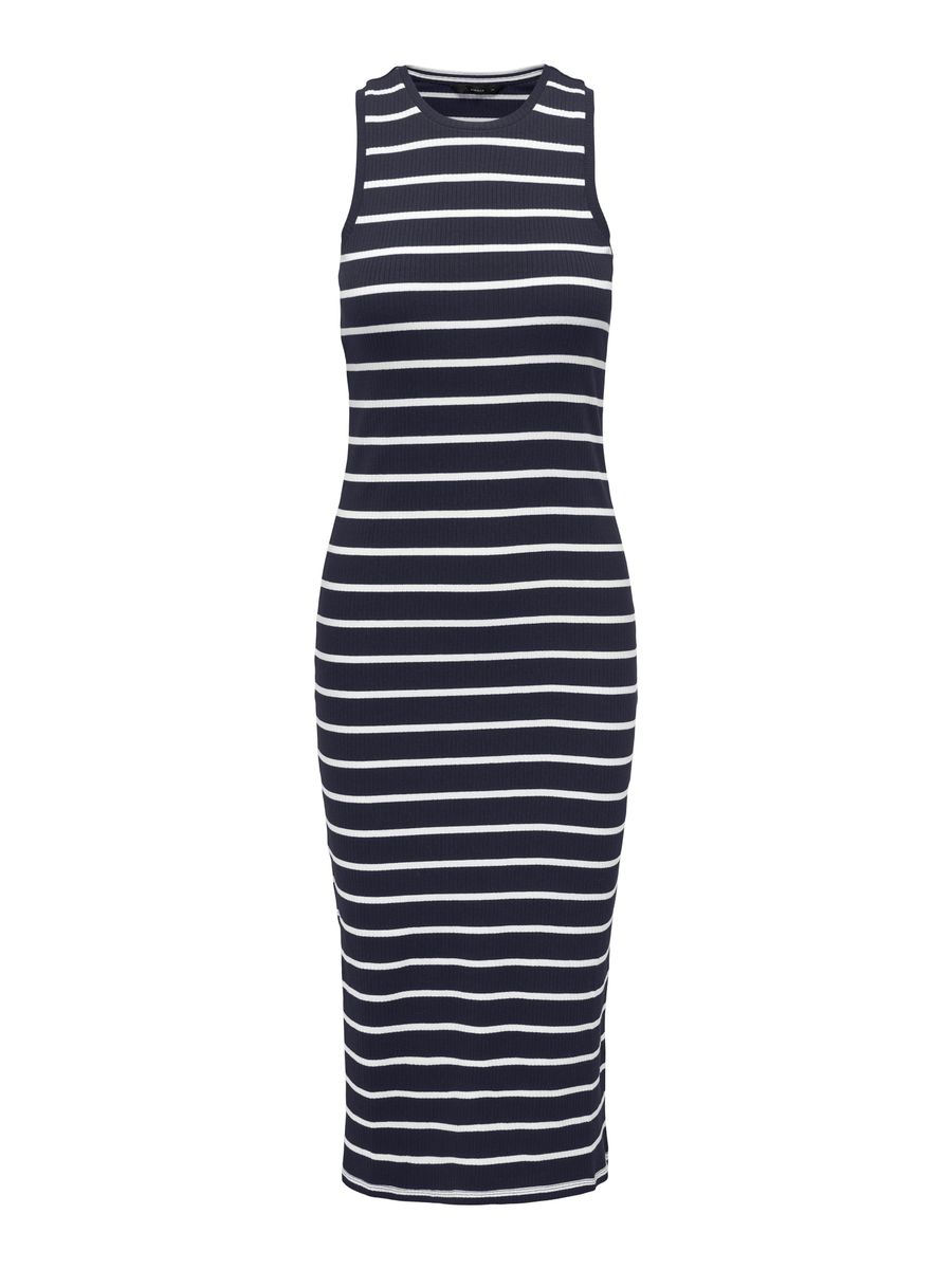 ONLBELFAST STRIPE S/L MIDIDRESS JRS NOOS
