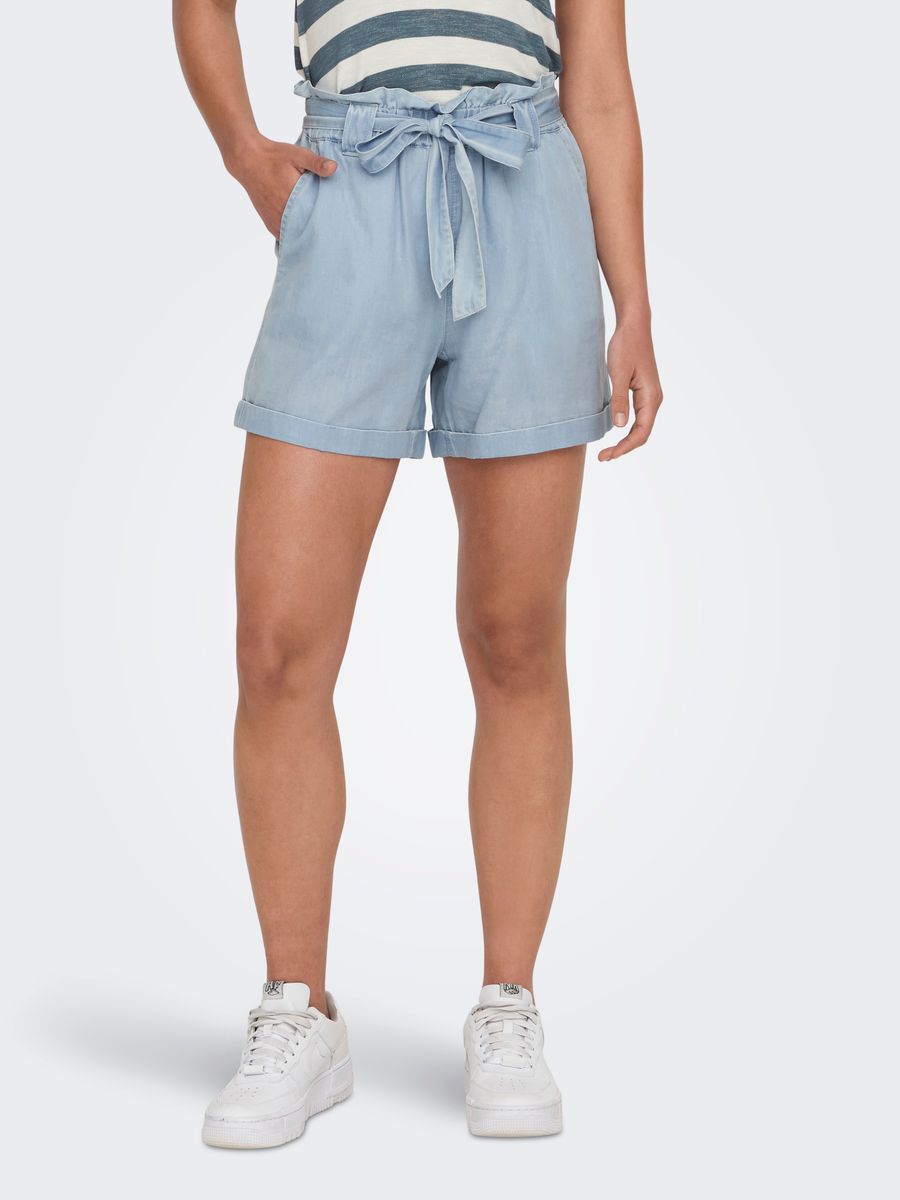 ONLBEA SMILLA HW PB LOOSE DNM SHORTS