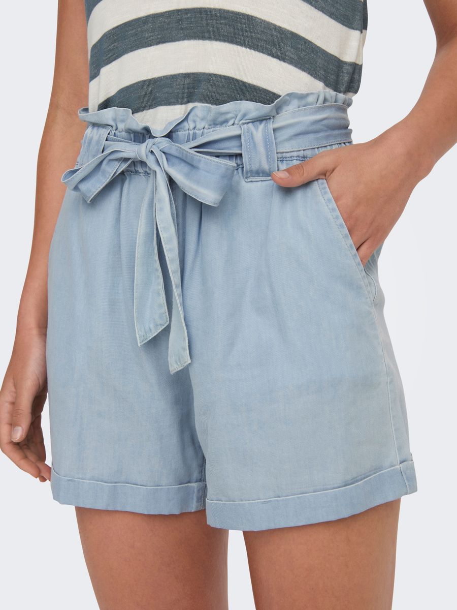 ONLBEA SMILLA HW PB LOOSE DNM SHORTS
