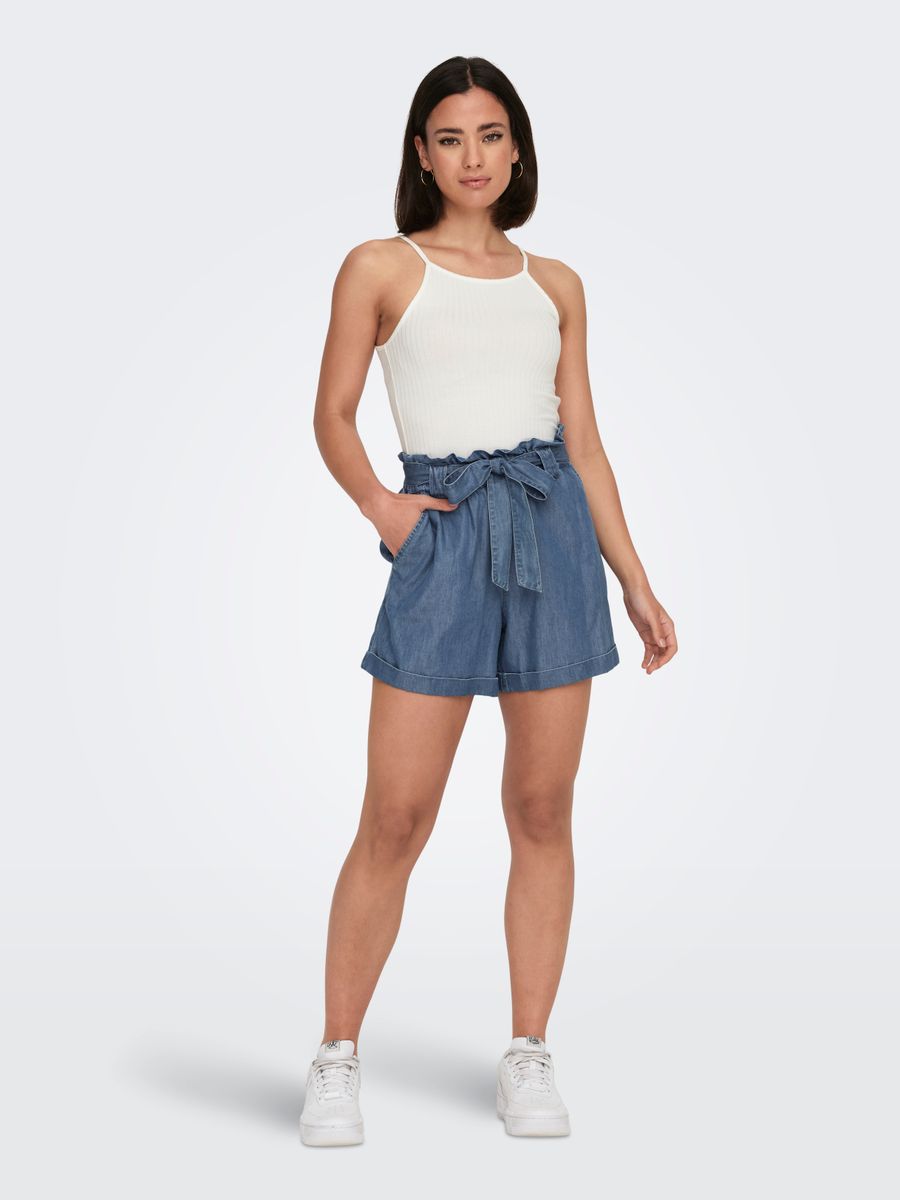 ONLBEA SMILLA HW PB LOOSE DNM SHORTS