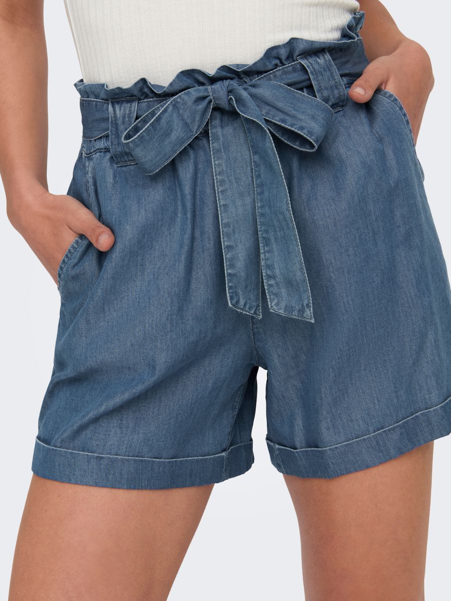 ONLBEA SMILLA HW PB LOOSE DNM SHORTS