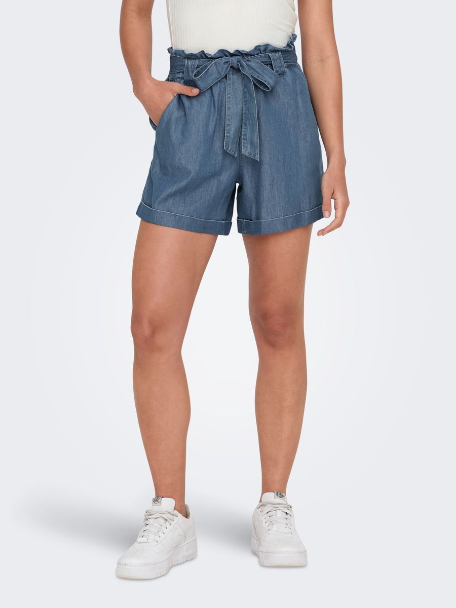 ONLBEA SMILLA HW PB LOOSE DNM SHORTS