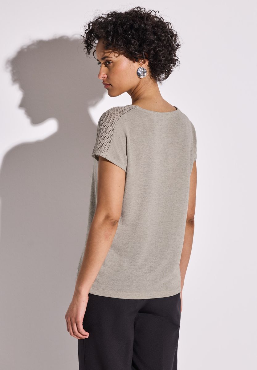 Shirt mit Spitzendetail