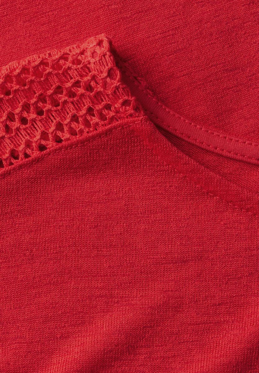 Shirt mit Spitzendetail