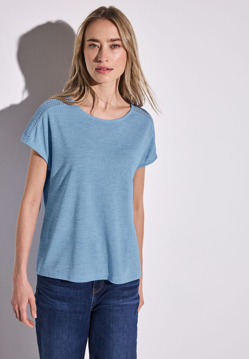 Shirt mit Spitzendetail
