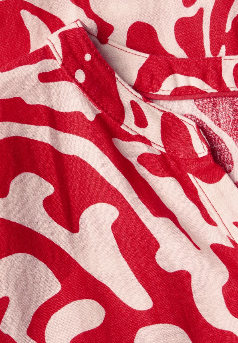 Leinenkleid mit Print