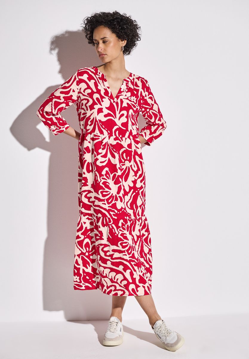 Leinenkleid mit Print